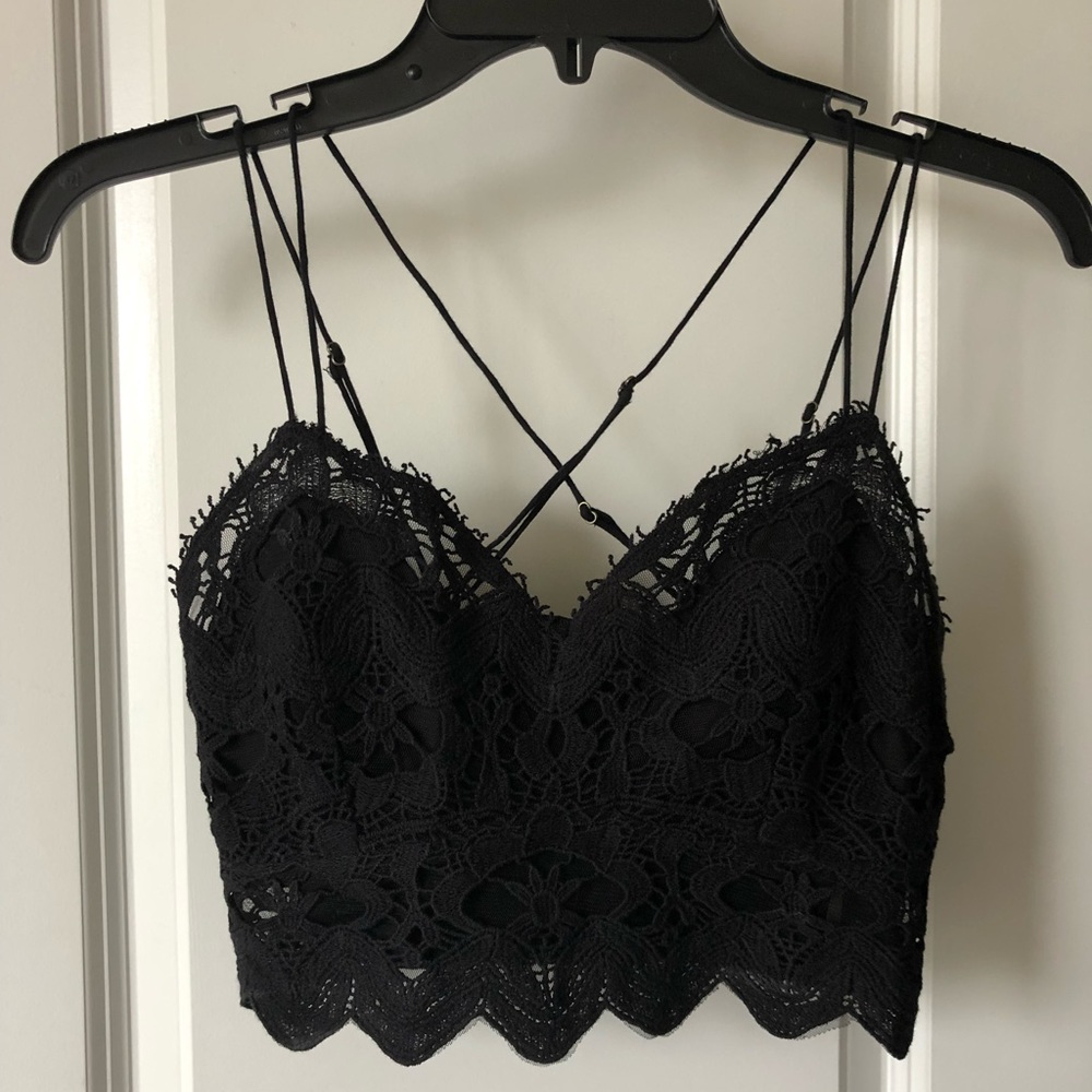 Free People lace crop top